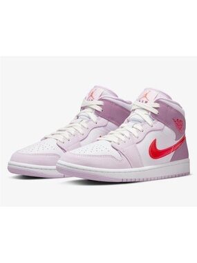 Nike Air Jordan 1 Mid 2022 ‘Valentine’s Day’ Pink Purple Women's Sneakers 7